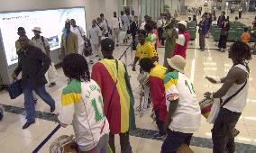 World Cup debutantes Senegal arrive in Japan